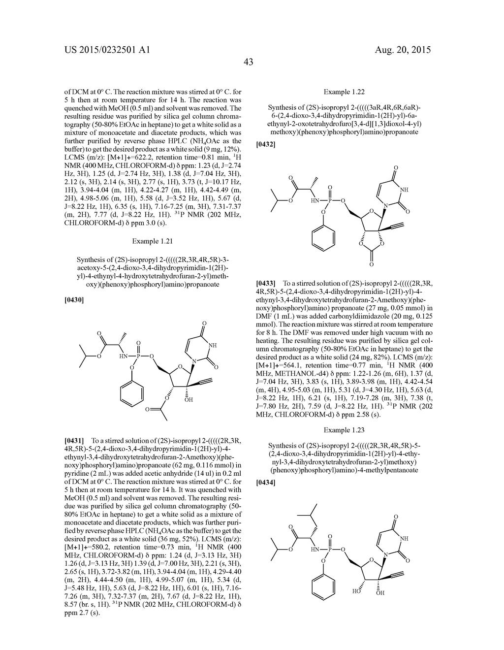 2'-Ethynyl Nucleoside Derivatives for Treatment of Viral Infections - diagram, schematic, and image 44