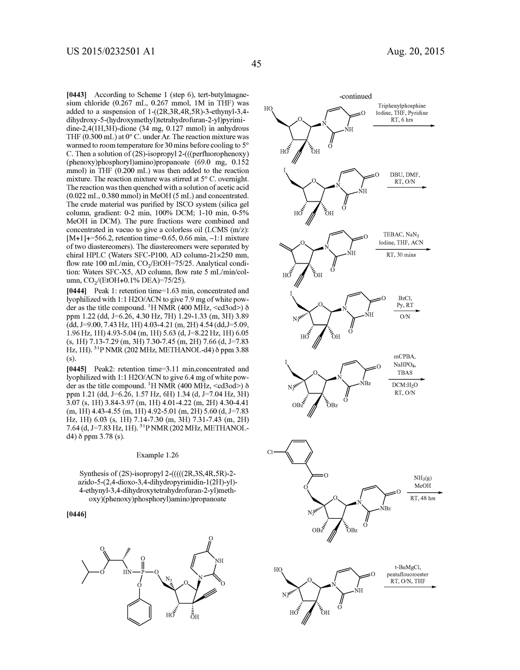 2'-Ethynyl Nucleoside Derivatives for Treatment of Viral Infections - diagram, schematic, and image 46