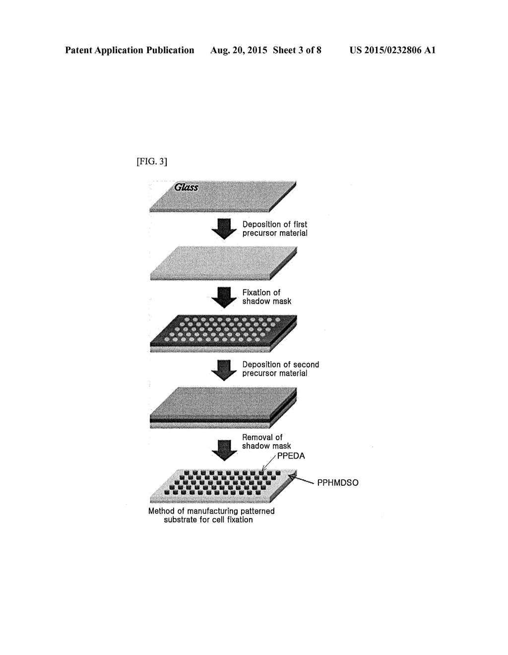 Method of manufacturing patterned substrate for culturing cells, patterned     substrate for culturing cells, patterning method of culturing cells, and     patterned cell chip - diagram, schematic, and image 04