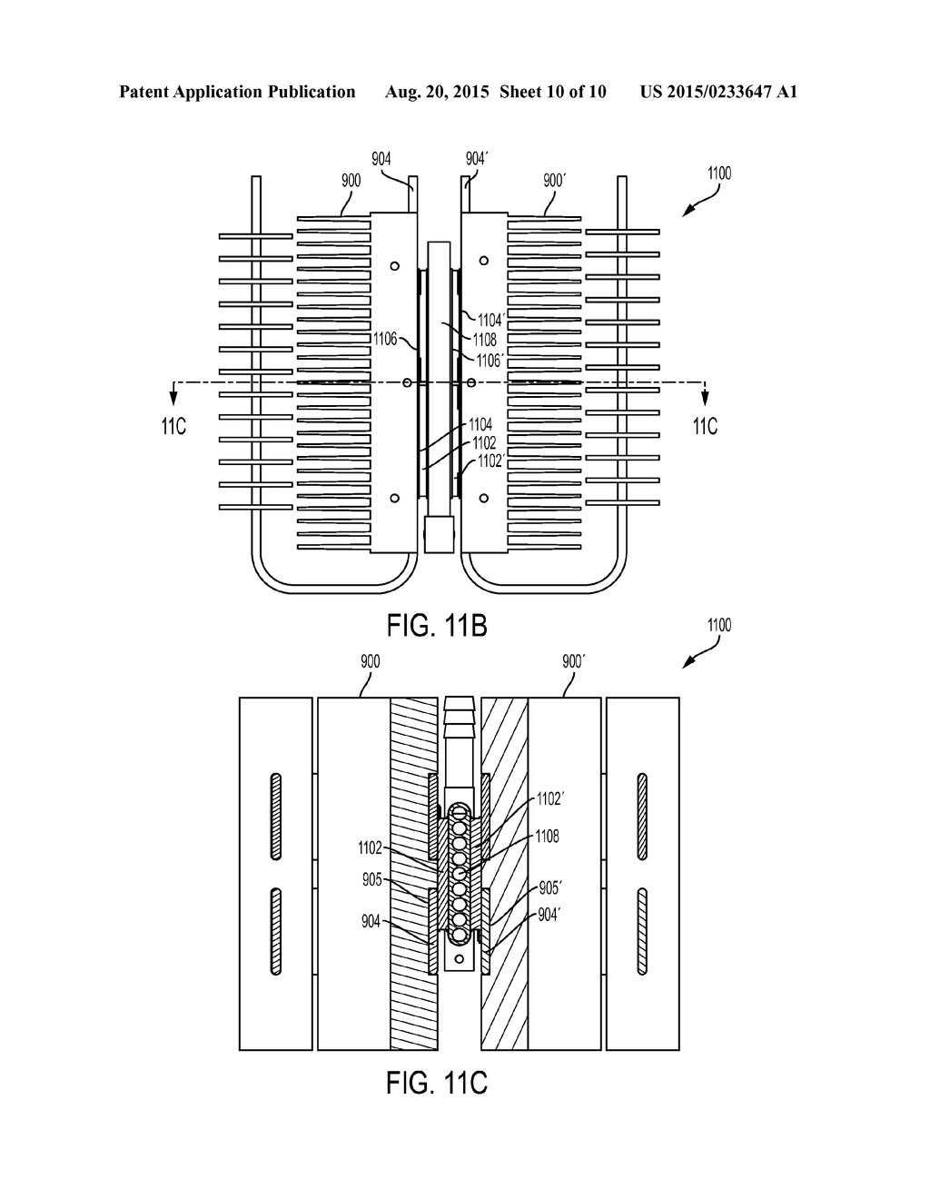 METHOD AND SYSTEM OF HEAT DISSIPATION UTILIZING A HEAT PIPE IN COMBINATION     WITH AN EXTRUDED HEAT SINK - diagram, schematic, and image 11