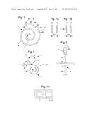 FREQUENCY REGULATION OF A TIMEPIECE REGULATOR VIA ACTION ON THE RIGIDITY     OF AN ELASTIC RETURN MEANS diagram and image