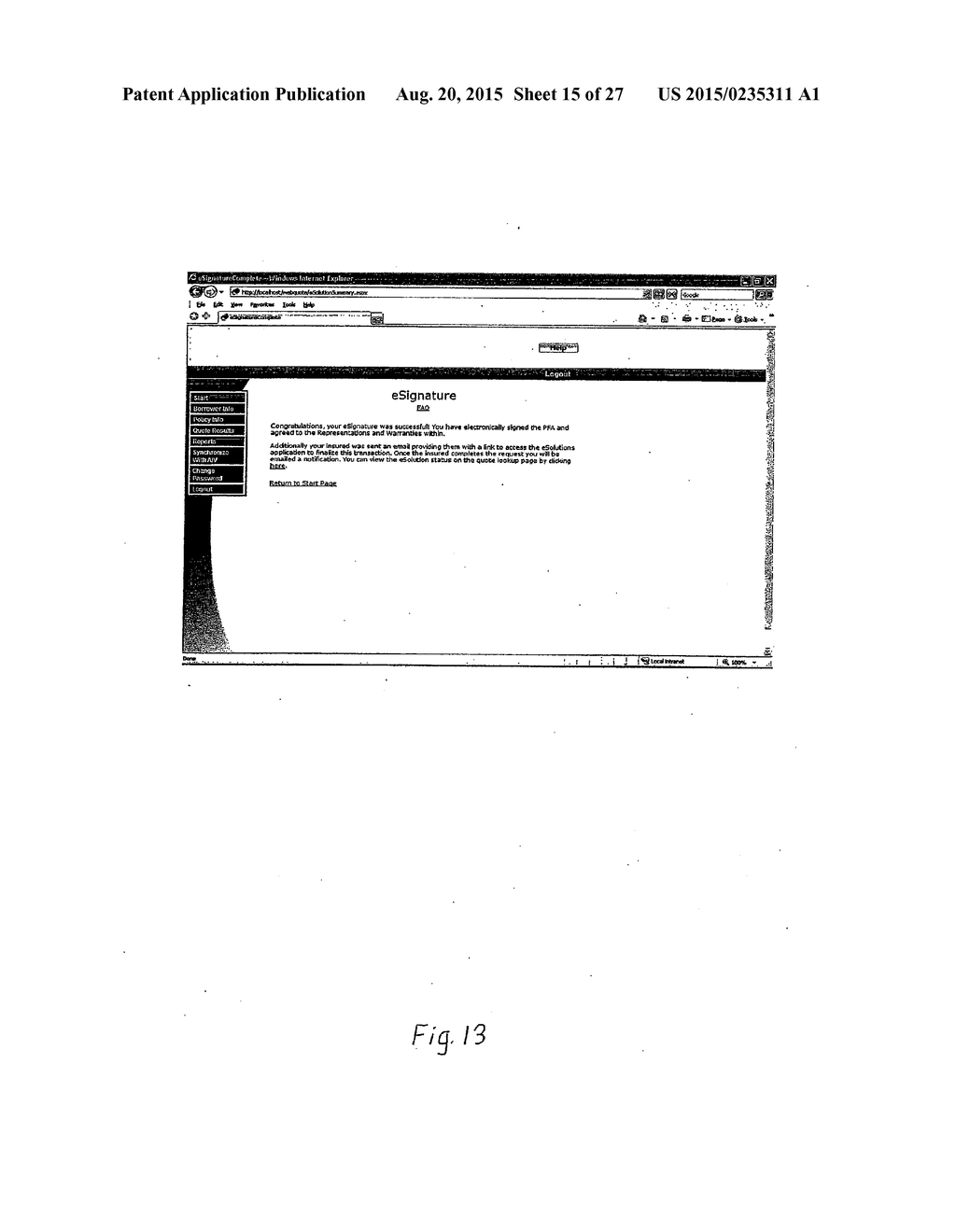 System and Method of Electronically Perfecting A Premium Finance Agreement - diagram, schematic, and image 16