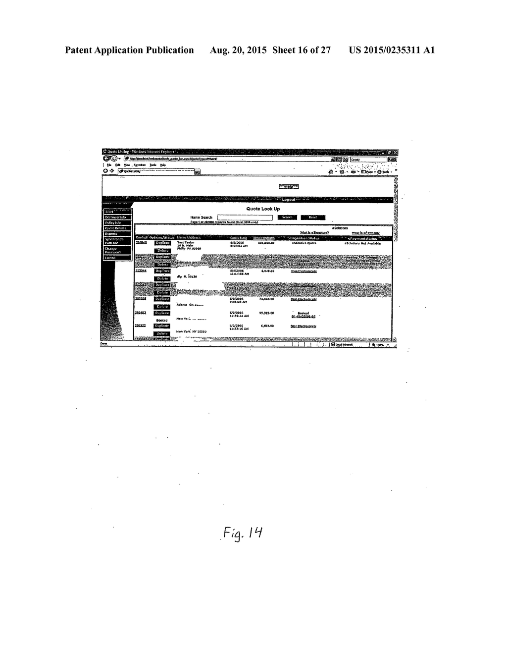 System and Method of Electronically Perfecting A Premium Finance Agreement - diagram, schematic, and image 17