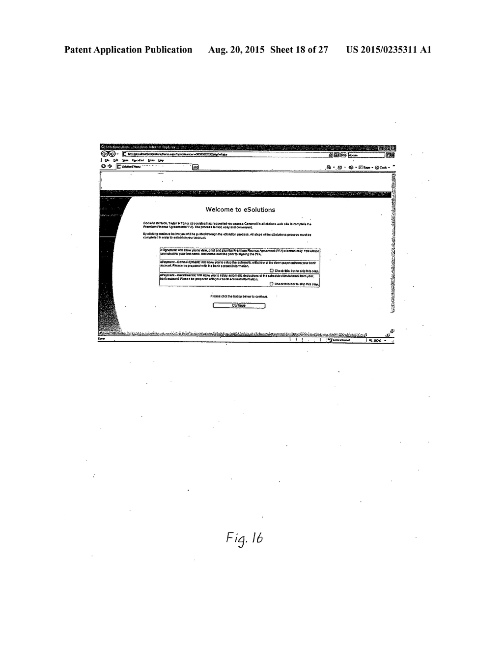 System and Method of Electronically Perfecting A Premium Finance Agreement - diagram, schematic, and image 19
