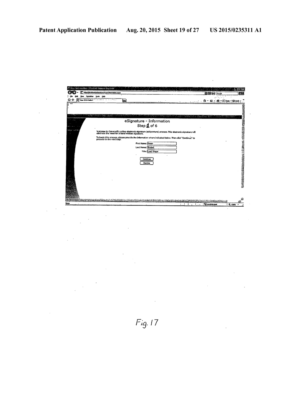 System and Method of Electronically Perfecting A Premium Finance Agreement - diagram, schematic, and image 20