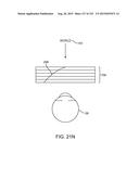 DELIVERING LIGHT BEAMS THROUGH OPTICAL FIBER CORES AT A PLURALITY OF     ANGLES FOR AUGMENTED OR VIRTUAL REALITY diagram and image