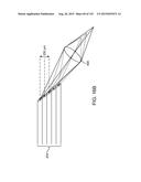 DELIVERING LIGHT BEAMS THROUGH OPTICAL FIBER CORES AT A PLURALITY OF     ANGLES FOR AUGMENTED OR VIRTUAL REALITY diagram and image