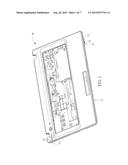 HOLDING DEVICE ADAPTED TO CASING OF ELECTRONIC DEVICE AND ELECTRONIC     DEVICE THEREWITH diagram and image