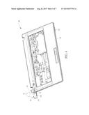 HOLDING DEVICE ADAPTED TO CASING OF ELECTRONIC DEVICE AND ELECTRONIC     DEVICE THEREWITH diagram and image