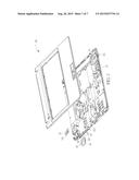 HOLDING DEVICE ADAPTED TO CASING OF ELECTRONIC DEVICE AND ELECTRONIC     DEVICE THEREWITH diagram and image