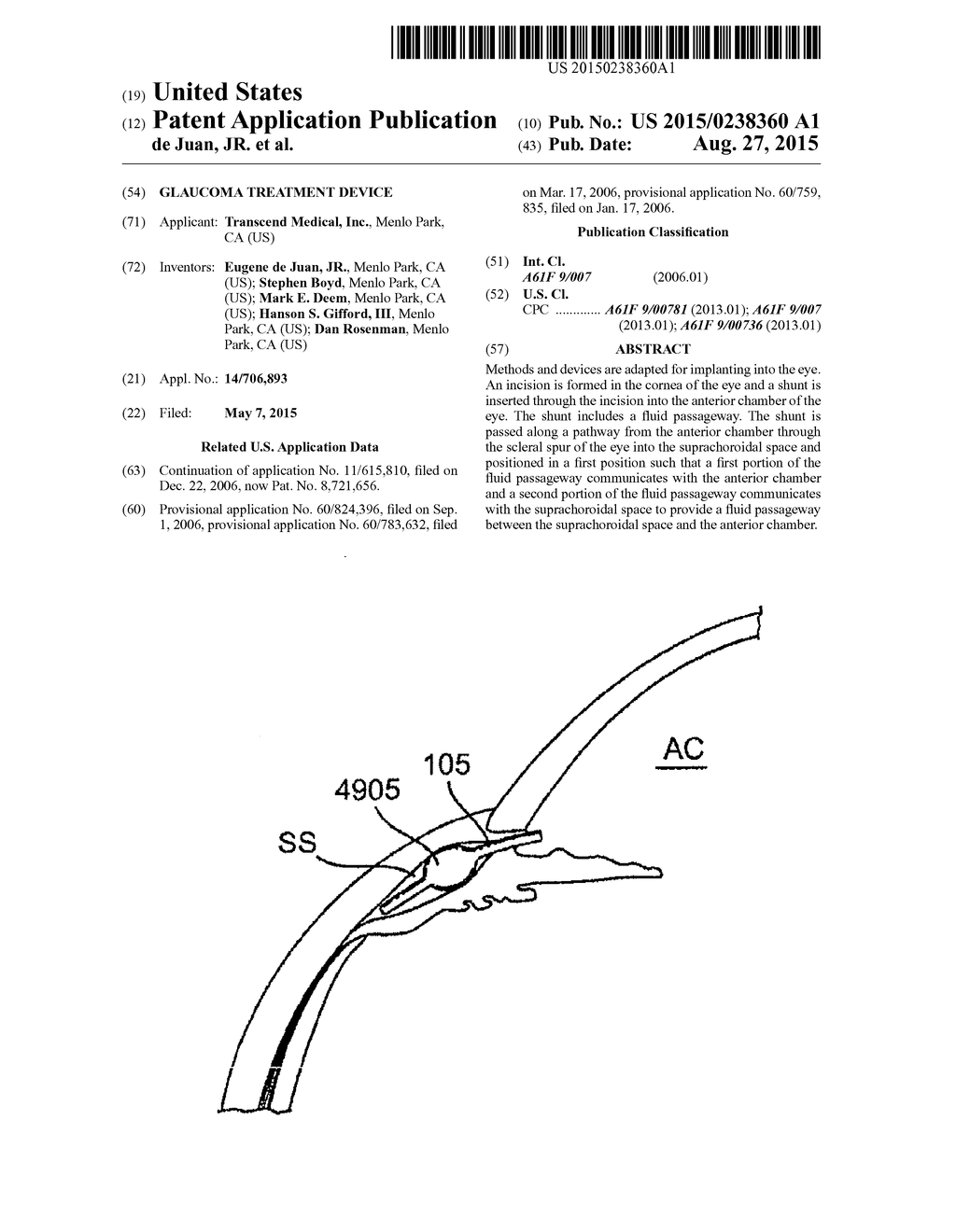 Glaucoma Treatment Device - diagram, schematic, and image 01