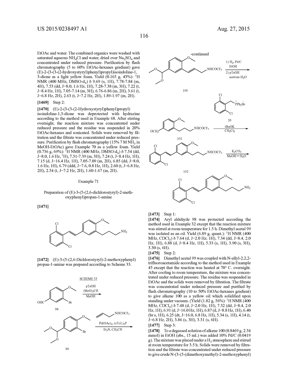 STYRENYL DERIVATIVE COMPOUNDS FOR TREATING OPHTHALMIC DISEASES AND     DISORDERS - diagram, schematic, and image 119