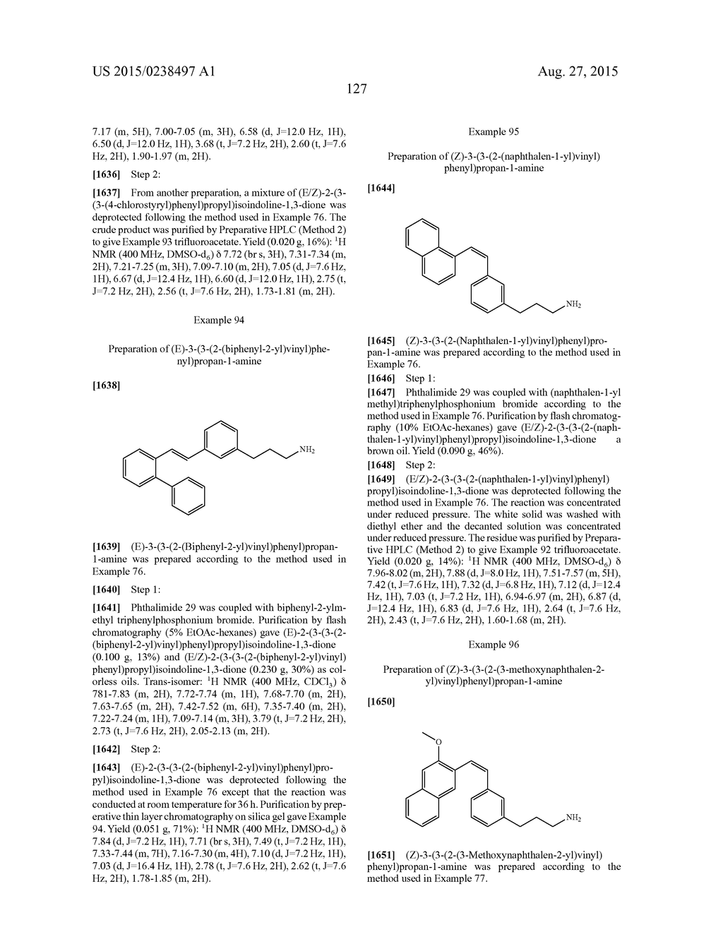 STYRENYL DERIVATIVE COMPOUNDS FOR TREATING OPHTHALMIC DISEASES AND     DISORDERS - diagram, schematic, and image 130