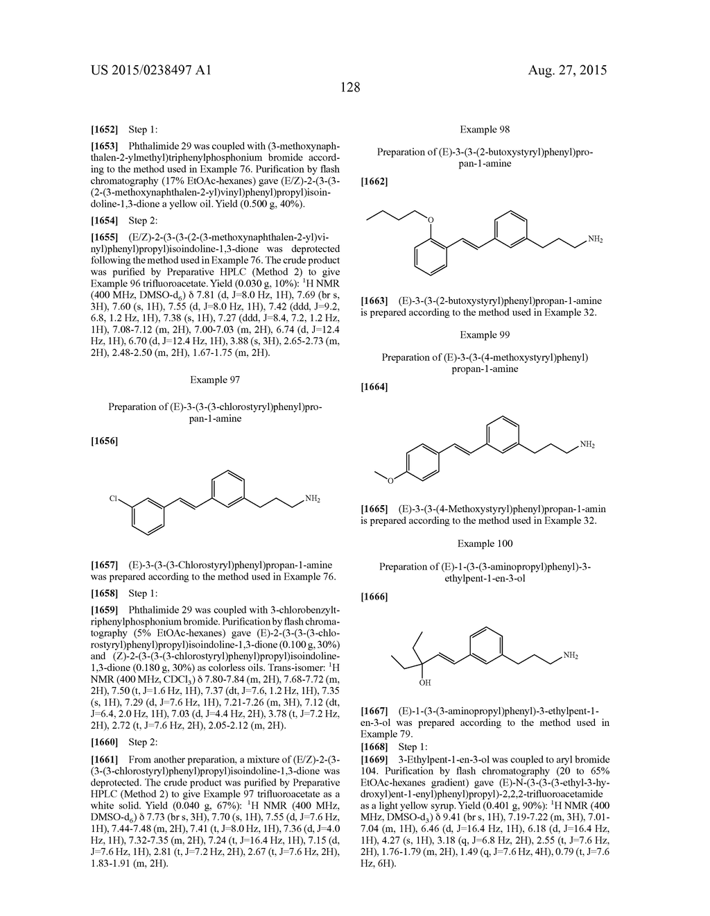 STYRENYL DERIVATIVE COMPOUNDS FOR TREATING OPHTHALMIC DISEASES AND     DISORDERS - diagram, schematic, and image 131