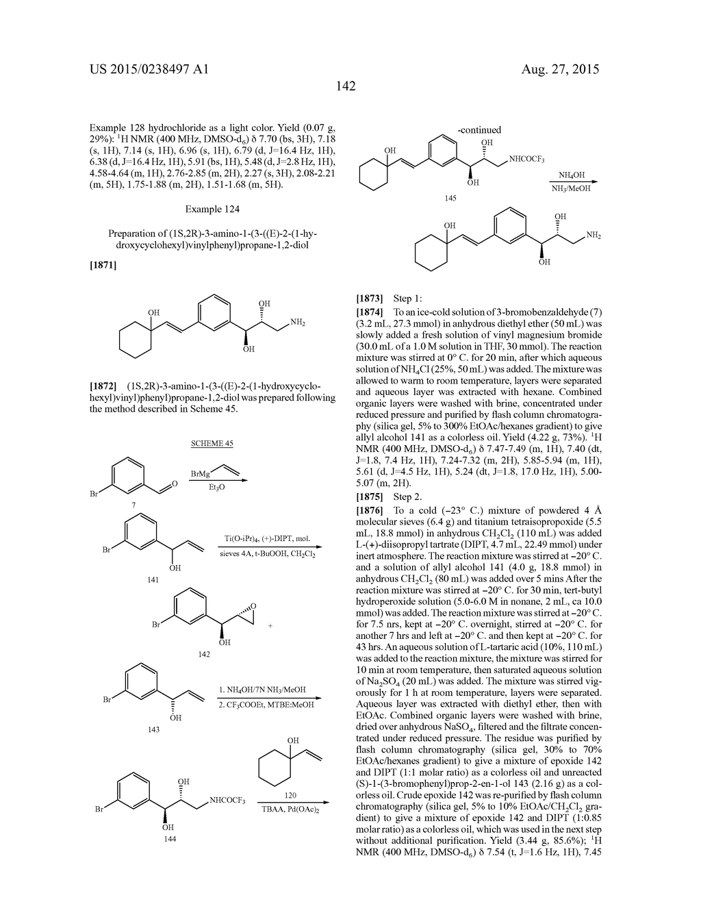 STYRENYL DERIVATIVE COMPOUNDS FOR TREATING OPHTHALMIC DISEASES AND     DISORDERS - diagram, schematic, and image 145