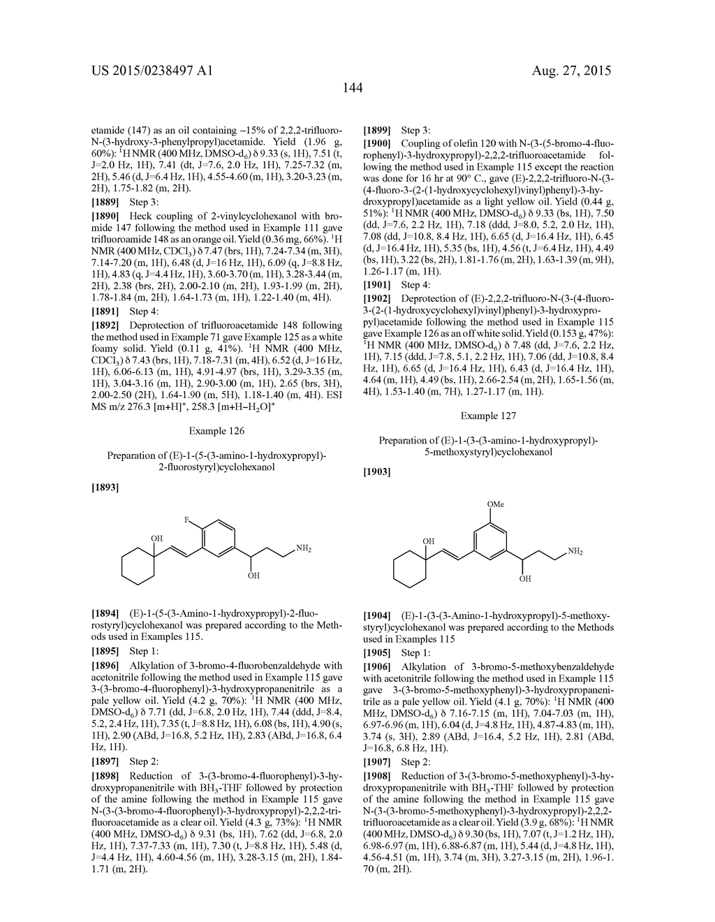 STYRENYL DERIVATIVE COMPOUNDS FOR TREATING OPHTHALMIC DISEASES AND     DISORDERS - diagram, schematic, and image 147