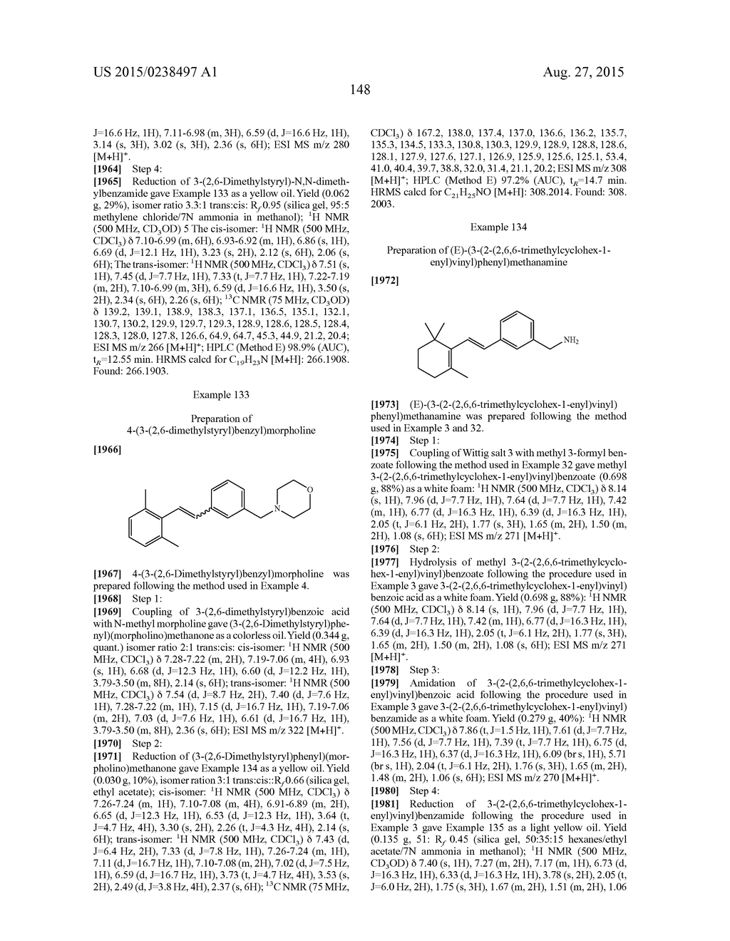 STYRENYL DERIVATIVE COMPOUNDS FOR TREATING OPHTHALMIC DISEASES AND     DISORDERS - diagram, schematic, and image 151