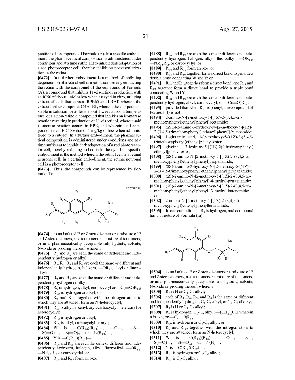 STYRENYL DERIVATIVE COMPOUNDS FOR TREATING OPHTHALMIC DISEASES AND     DISORDERS - diagram, schematic, and image 24