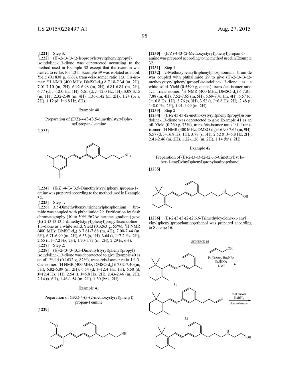 STYRENYL DERIVATIVE COMPOUNDS FOR TREATING OPHTHALMIC DISEASES AND     DISORDERS - diagram, schematic, and image 98