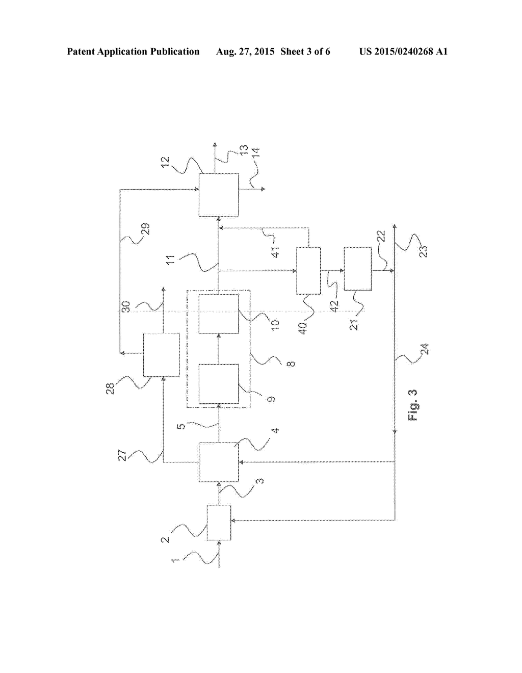 METHOD FOR PRODUCING ALCOHOLS AND/OR SOLVENTS FROM A BIOMASS, INCLUDING     RECIRCULATING AN INTERNAL FLOW INCLUDING ALCOHOLS AND/OR SOLVENTS     UPSTREAM FROM OR WITHIN THE PRETREATMENT - diagram, schematic, and image 04