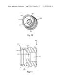 OVERMOLDED HIGH STRENGTH POLYMER-BASED CARTRIDGE CASING FOR BLANK AND     SUBSONIC AMMUNITION diagram and image