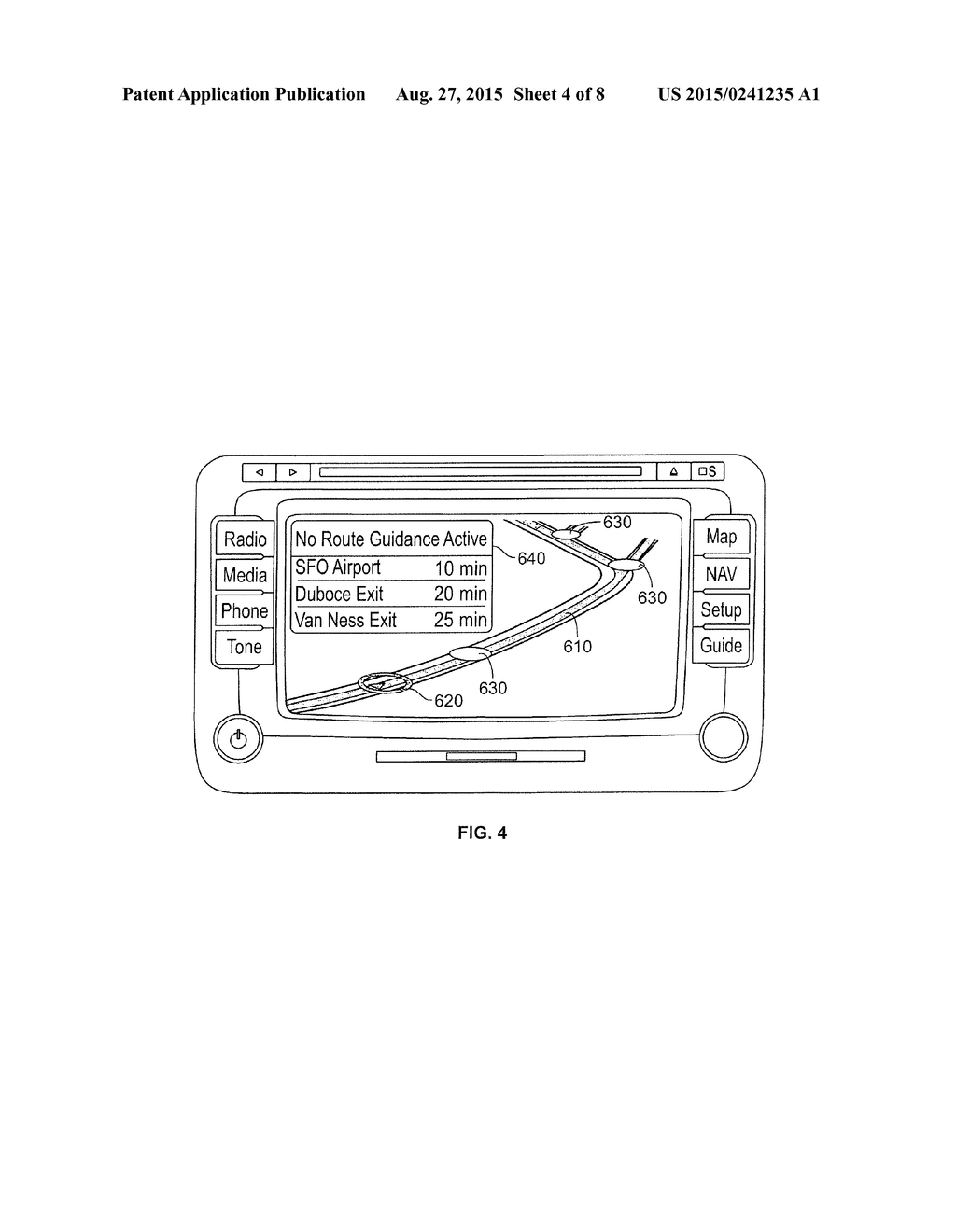 DISPLAY OF ESTIMATED TIME TO ARRIVAL AT UPCOMING PERSONALIZED ROUTE     WAYPOINTS - diagram, schematic, and image 05