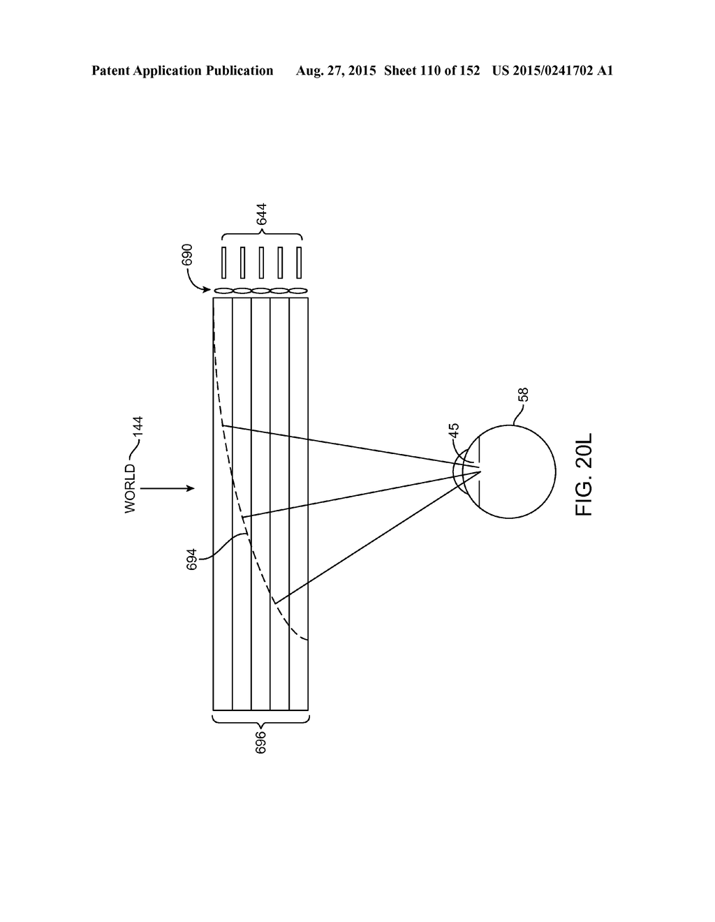 LENS ARRAY OPERATIVELY COUPLED TO A SPATIAL LIGHT MODULATOR FOR AUGMENTED     OR VIRTUAL REALITY - diagram, schematic, and image 111