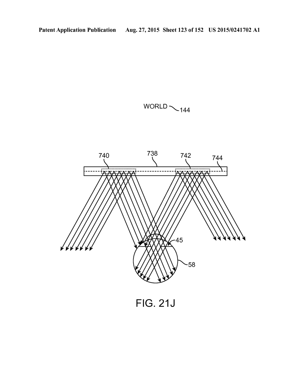 LENS ARRAY OPERATIVELY COUPLED TO A SPATIAL LIGHT MODULATOR FOR AUGMENTED     OR VIRTUAL REALITY - diagram, schematic, and image 124