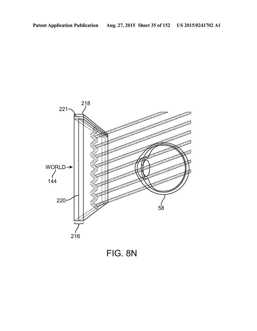 LENS ARRAY OPERATIVELY COUPLED TO A SPATIAL LIGHT MODULATOR FOR AUGMENTED     OR VIRTUAL REALITY - diagram, schematic, and image 36