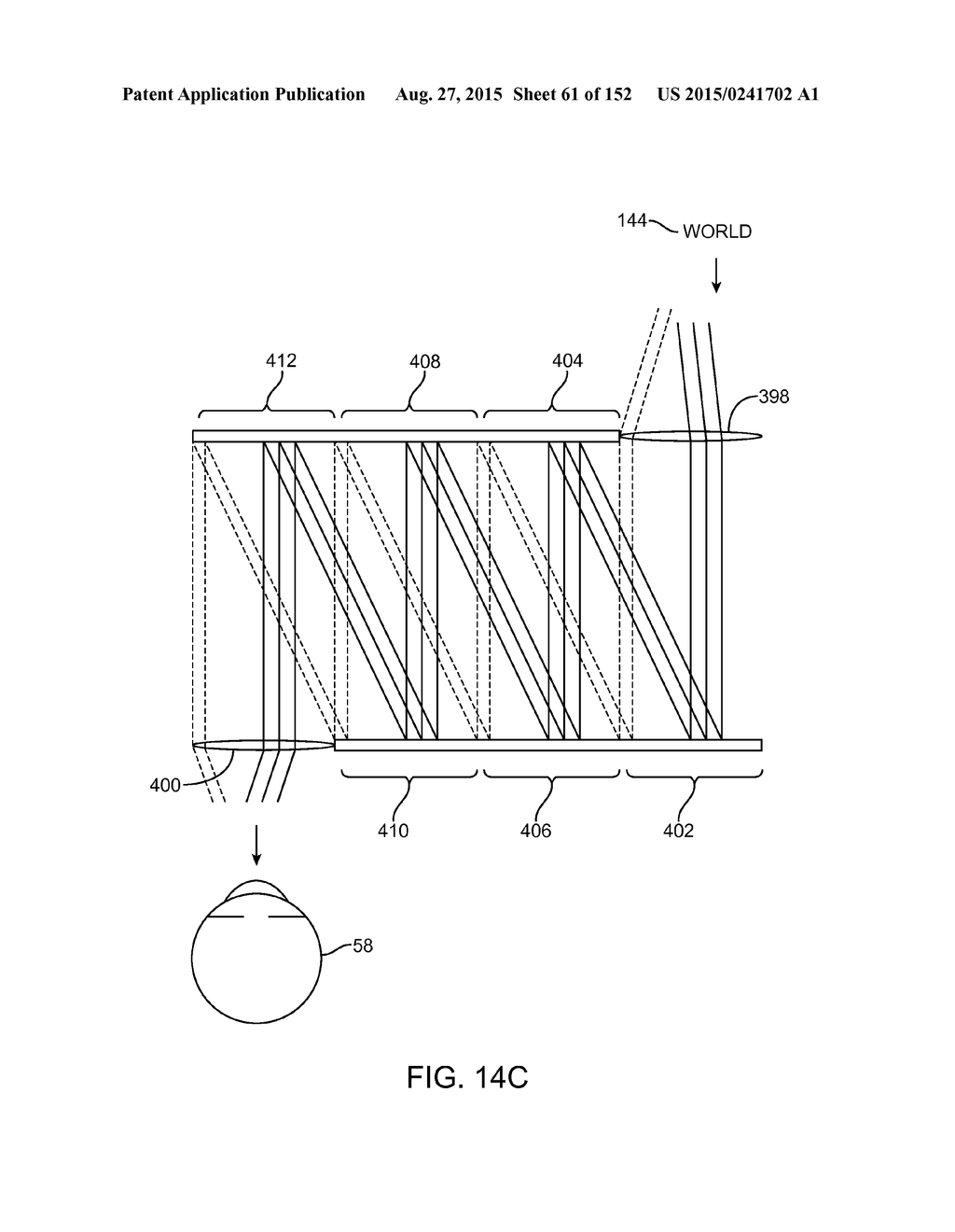 LENS ARRAY OPERATIVELY COUPLED TO A SPATIAL LIGHT MODULATOR FOR AUGMENTED     OR VIRTUAL REALITY - diagram, schematic, and image 62