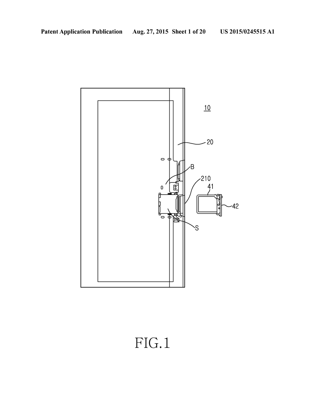 ELECTRONIC DEVICE INCLUDING CARD TRAY - diagram, schematic, and image 02