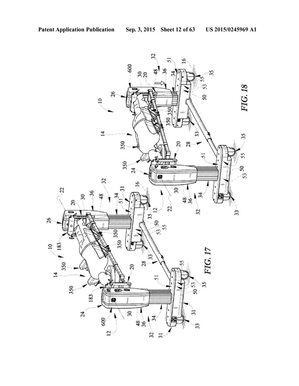 DUAL COLUMN SURGICAL TABLE HAVING A SINGLE-HANDLE UNLOCK FOR TABLE     ROTATION - diagram, schematic, and image 13