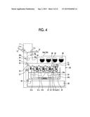 RECORDING MATERIAL DISCHARGE DEVICE AND RECORDING MATERIAL PROCESSING     DEVICE USING THE SAME diagram and image