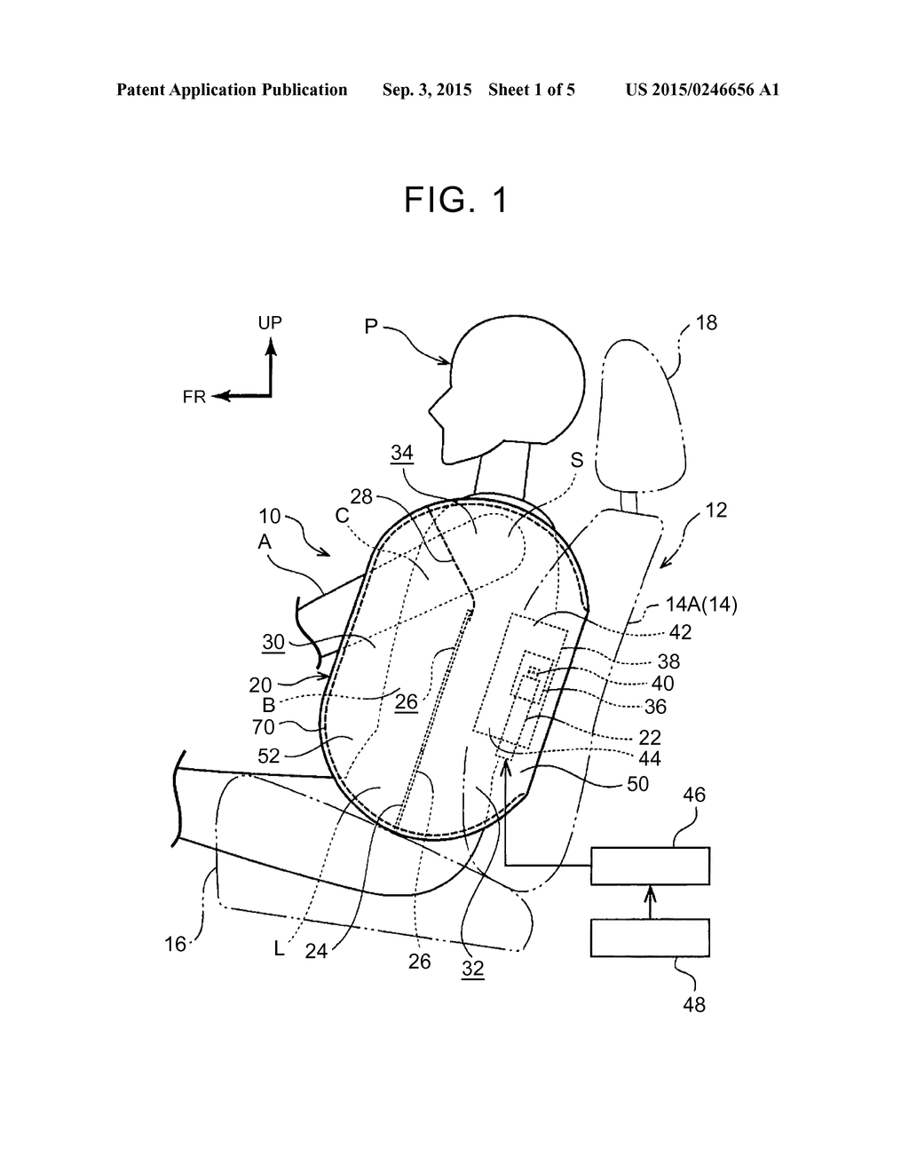 VEHICLE SIDE AIRBAG DEVICE AND SIDE AIR BAG MANUFACTURING METHOD - diagram, schematic, and image 02