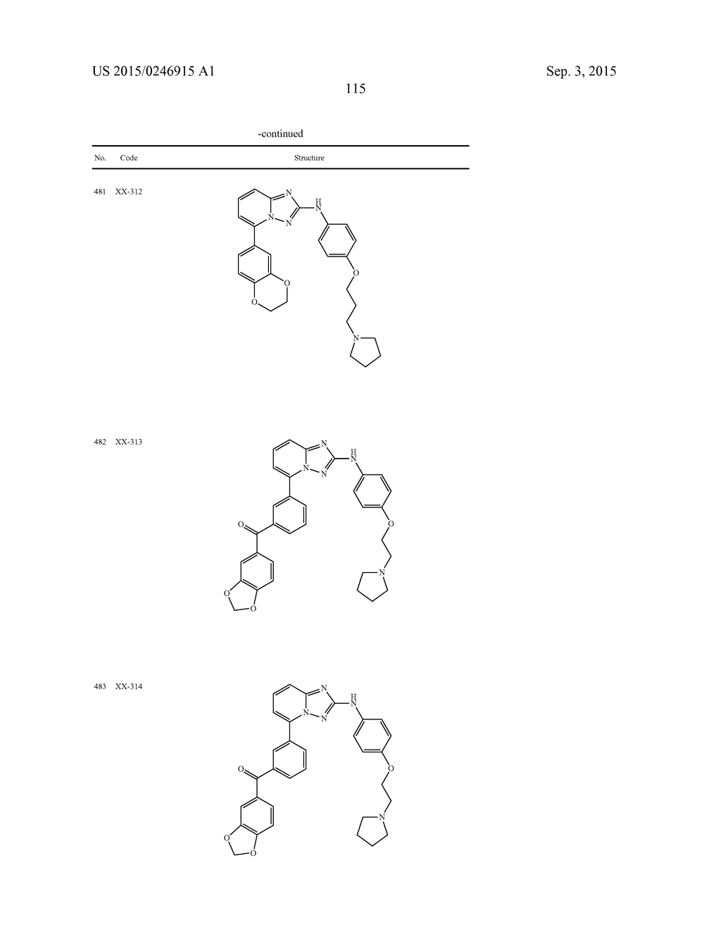 [1,2,4]Triazolo[1,5-a]Pyridine and [1,2,4]Triazolo[1,5-c]Pyrimidine     Compounds and Their Use - diagram, schematic, and image 116