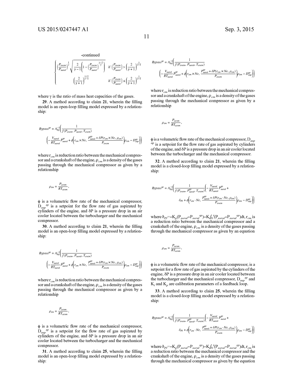 METHOD OF CONTROLLING A COMBUSTION ENGINE EQUIPPED WITH DOUBLE     SUPERCHARGING - diagram, schematic, and image 25