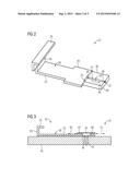 RETAINING ELEMENT FOR RETAINING A HEAT SHIELD TILE AND METHOD FOR COOLING     THE SUPPORTING STRUCTURE OF A HEAT SHIELD diagram and image
