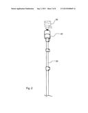 Subaquatic Monopod for Photographic Equipment diagram and image