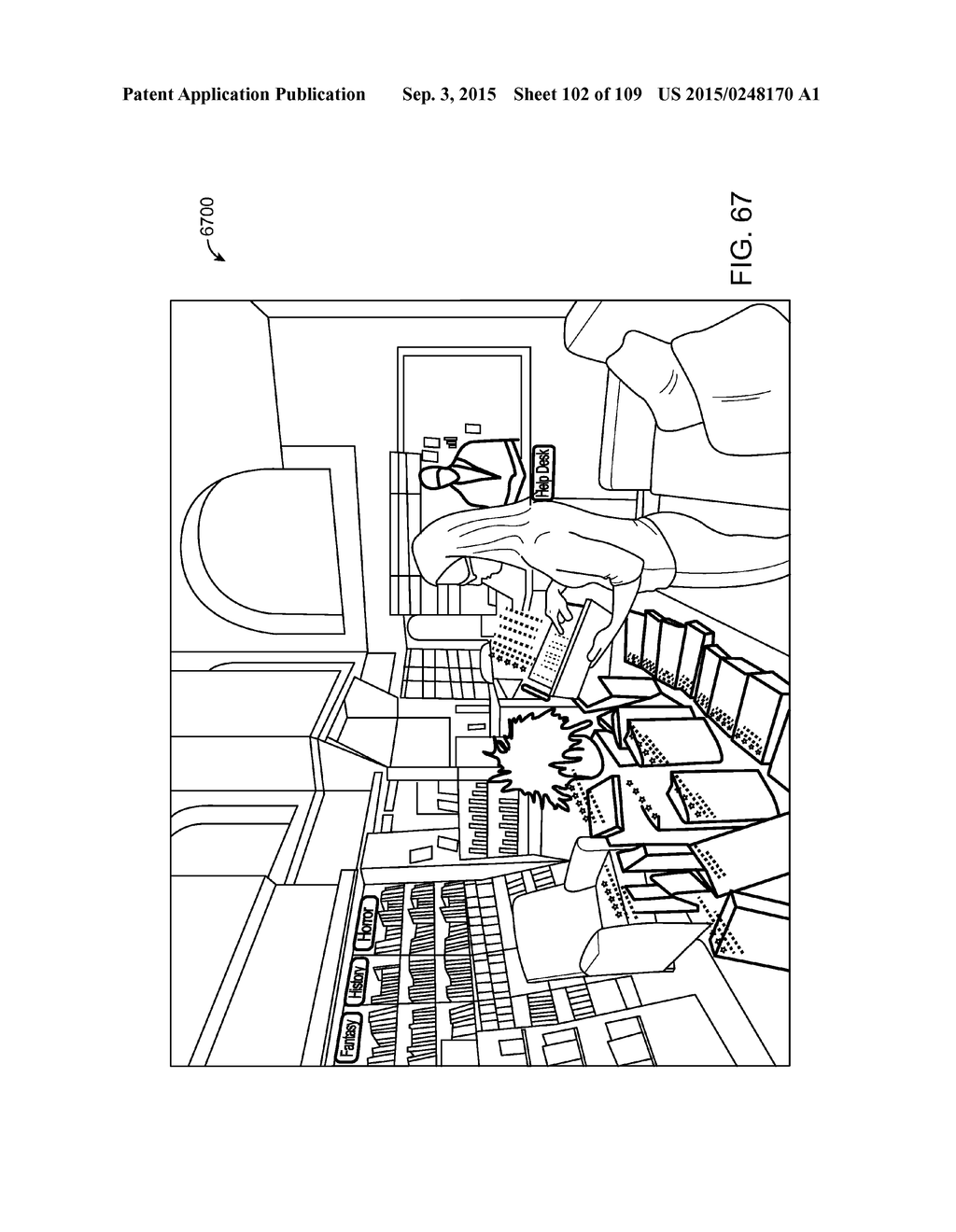 METHOD AND SYSTEM FOR GENERATING A VIRTUAL USER INTERFACE RELATED TO A     TOTEM - diagram, schematic, and image 103