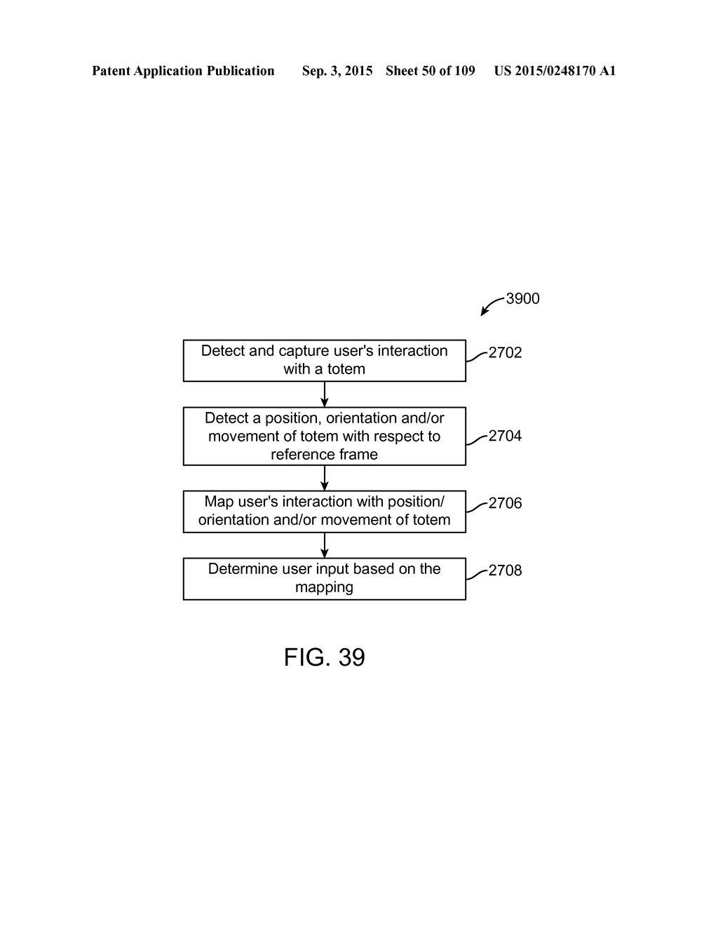 METHOD AND SYSTEM FOR GENERATING A VIRTUAL USER INTERFACE RELATED TO A     TOTEM - diagram, schematic, and image 51