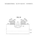 INTEGRATED CIRCUIT DEVICES INCLUDING FINFETS AND METHODS OF FORMING THE     SAME diagram and image