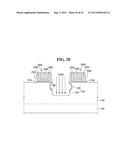 INTEGRATED CIRCUIT DEVICES INCLUDING FINFETS AND METHODS OF FORMING THE     SAME diagram and image