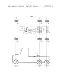 VEHICLE WITH HYDRAULIC ASSISTANCE BY TRANSMITTING TORQUE FROM A DRIVING     AXLE TO A DRIVEN AXLE diagram and image