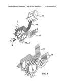 Carrier for electrical traces of an actuator of a latch diagram and image