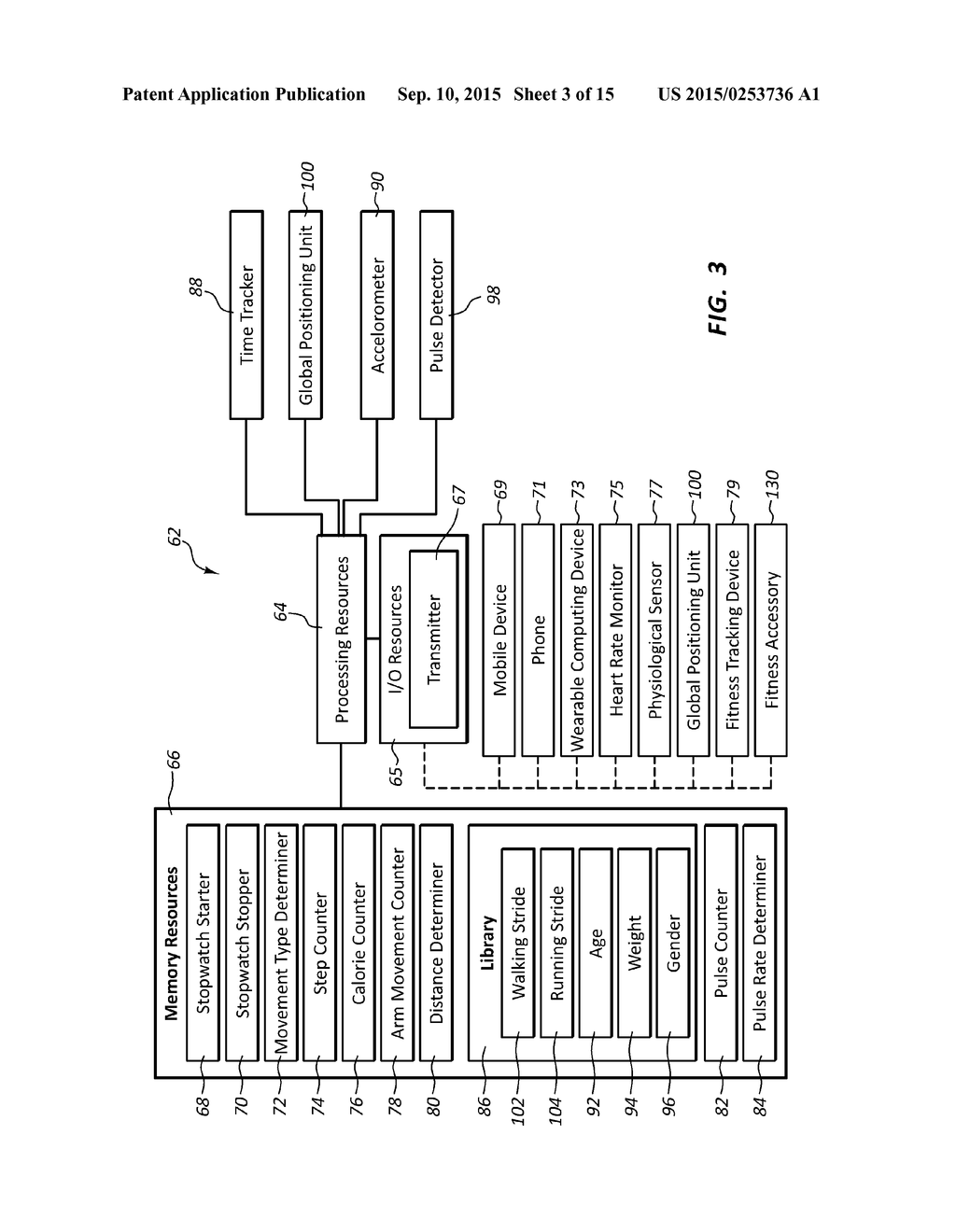 Watch with Multiple Sections for Tracking Multiple Parameters - diagram, schematic, and image 04