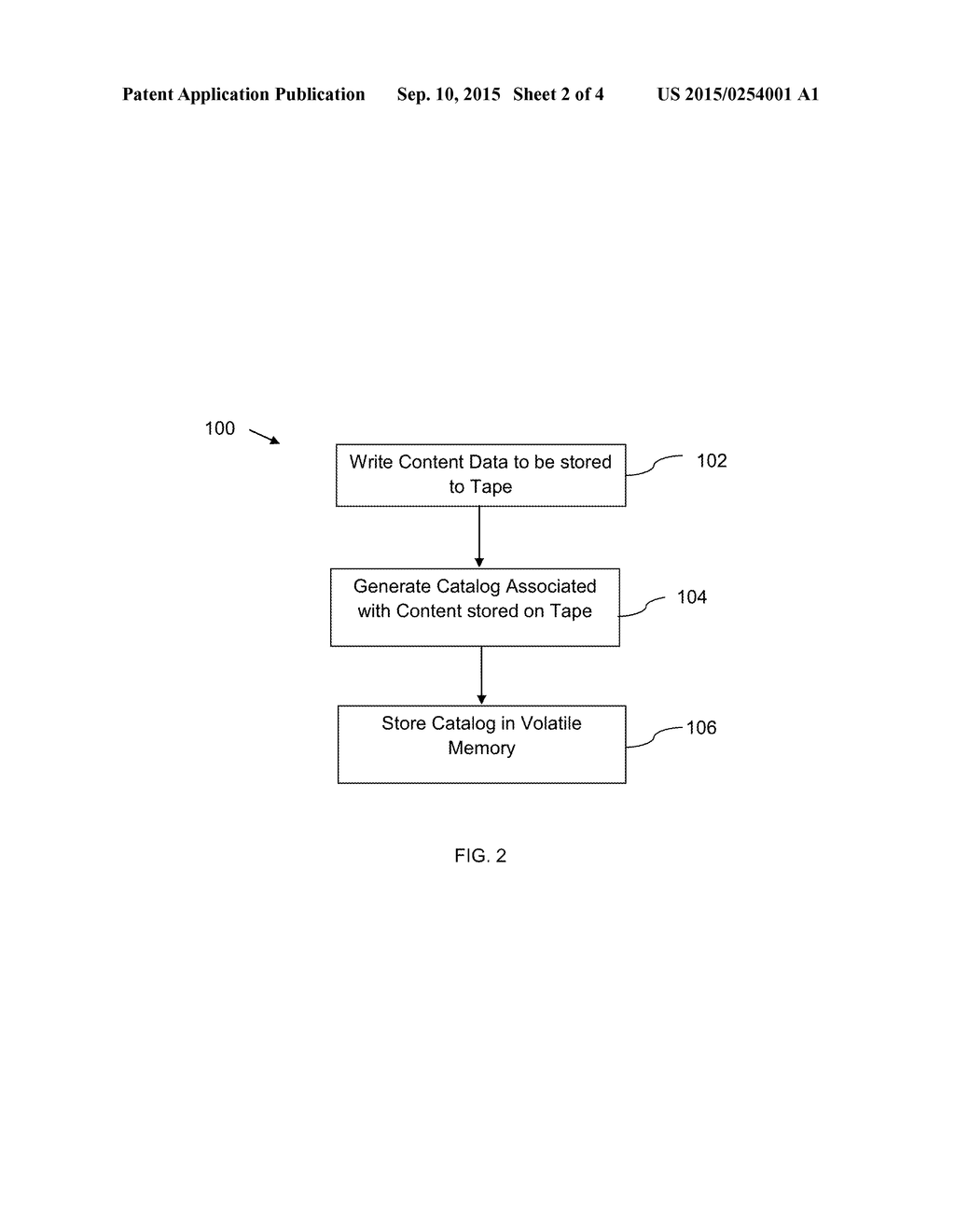 SYSTEM AND METHOD OF READING DATA FROM A NON-VOLATILE STORAGE MEDIUM     THROUGH THE USE OF A CATALOG - diagram, schematic, and image 03