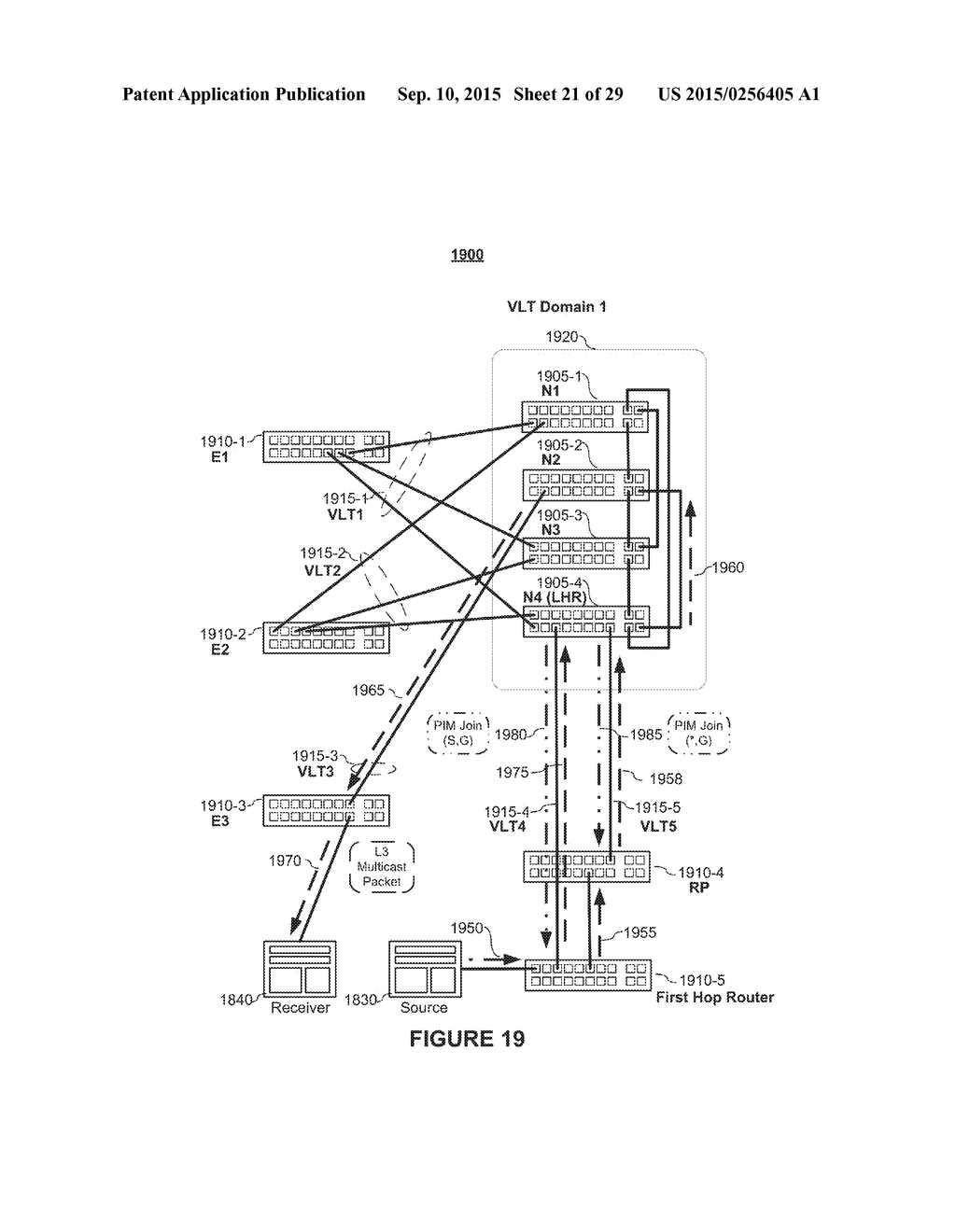 N-Node Virtual Link Trunking (VLT) Supporting Arbitrary Topologies - diagram, schematic, and image 22