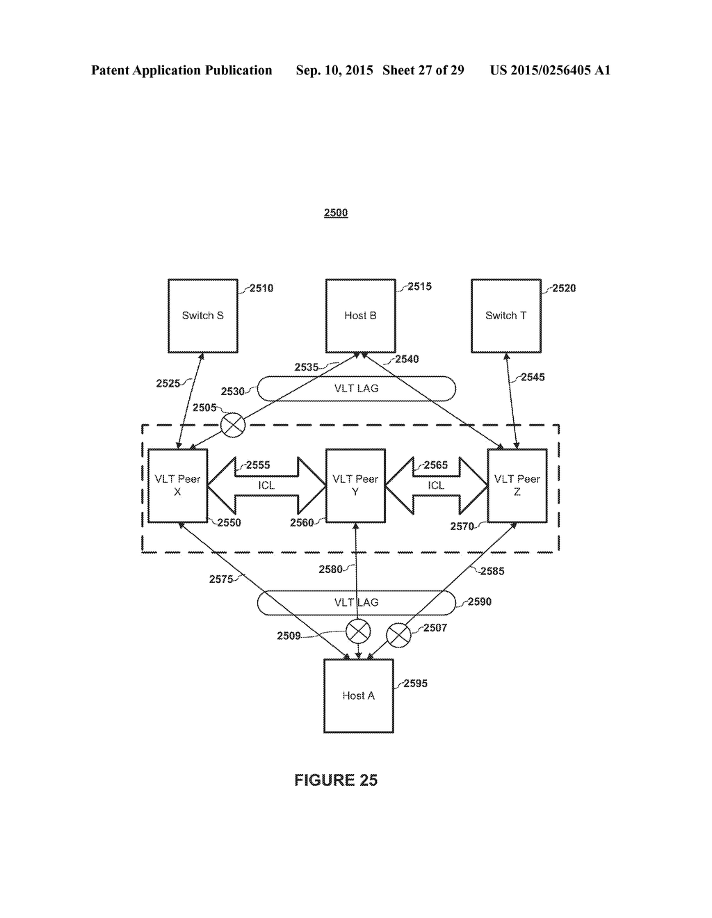 N-Node Virtual Link Trunking (VLT) Supporting Arbitrary Topologies - diagram, schematic, and image 28