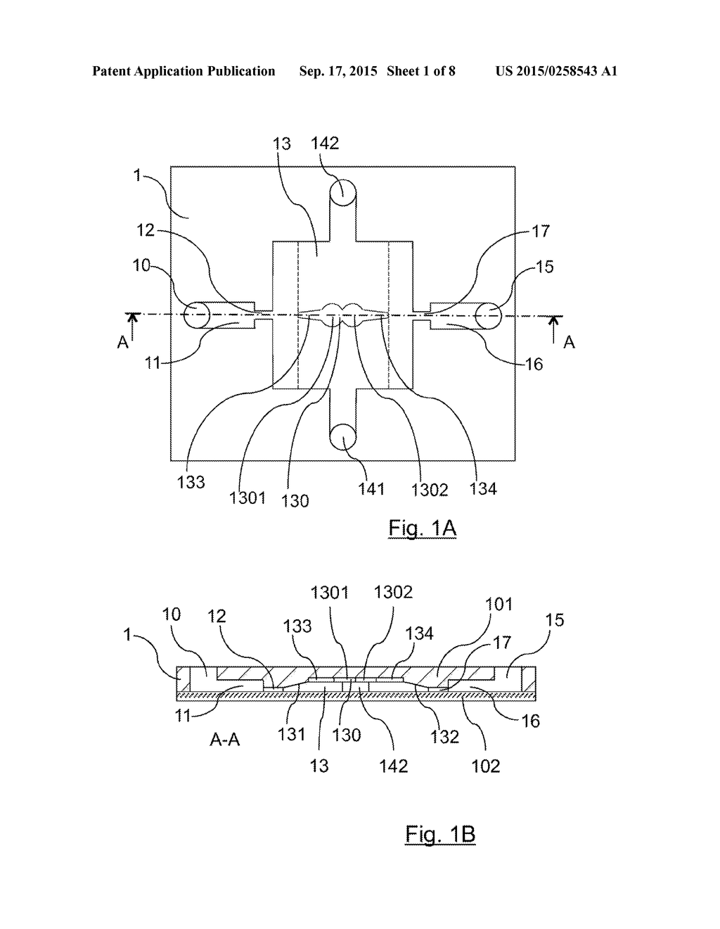 MICROFLUIDIC CIRCUIT ALLOWING DROPS OF SEVERAL FLUIDS TO BE BROUGHT INTO     CONTACT, AND CORRESPONDING MICROFLUIDIC METHOD - diagram, schematic, and image 02