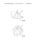 Abrasive Grain Containing a First Face without Vertices and a Second Face     with Vertices diagram and image